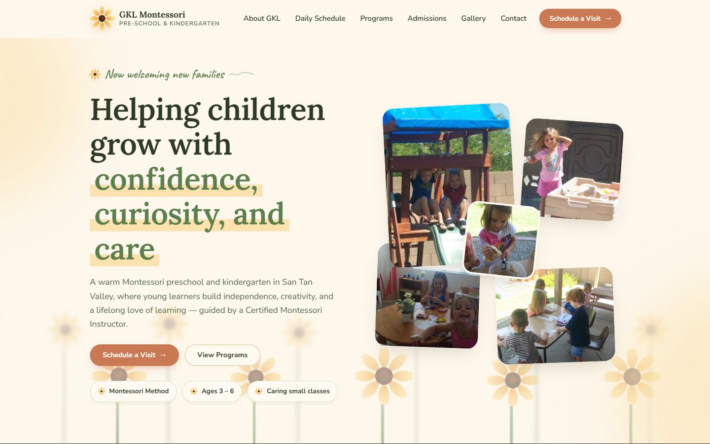 GKL Montessori — after redesign